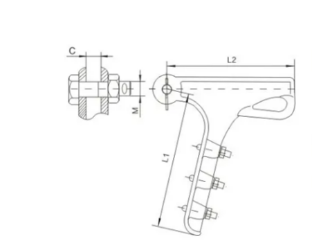 nll 3 bolted strain clamp | aluminum alloy dead end clamp for acsr/aaac conductor