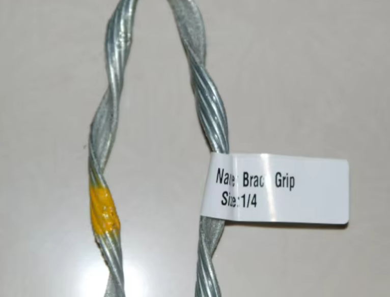 high strength galvanized steel guy grip dead end for stay wire & adss/opgw preformed tension clamp