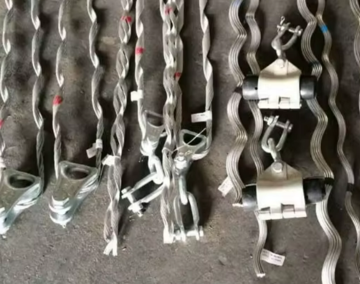 high strength galvanized steel guy grip dead end for stay wire & adss/opgw preformed tension clamp