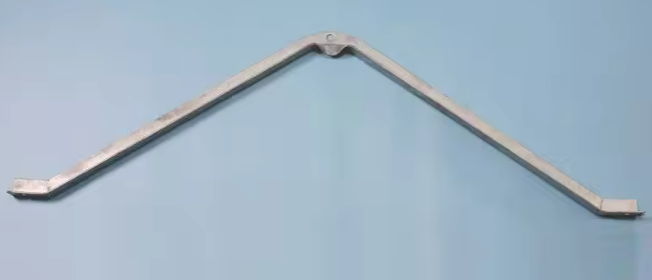 hot dip galvanized v type angle steel crossarm, herringbone support arm for overhead power lines