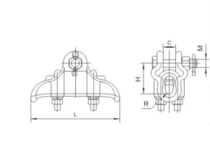 XGU-2 Suspension Clamp (U-Bolt Type) for ACSR Conductor - Hot Dip Galvanized xgh series high strength aluminum alloy suspension clamp (40kn) – permanent mold casting