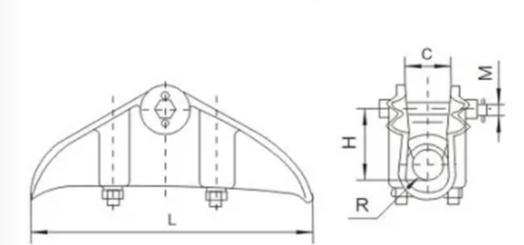 XGT/XGJ Series Aluminum Suspension Clamp xgt/xgj series aluminum suspension clamp