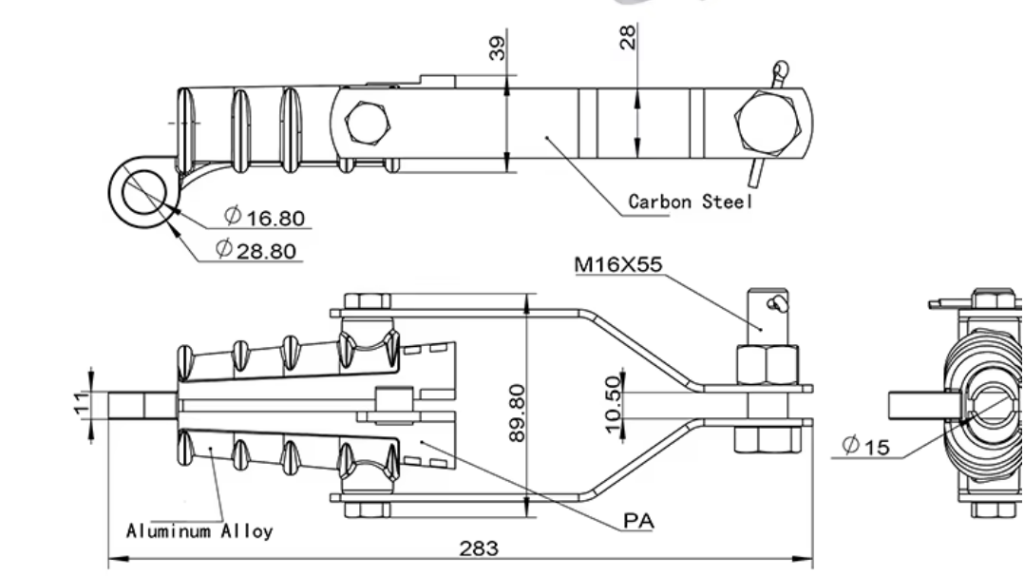 Aluminum Wedge Type Strain Clamp NXJG Series – For 35–240mm² AAC/AAAC Conductors, 1kV/10kV Overhead Line Dead-End Anchoring aluminum wedge type strain clamp nxjg series – for 35–240mm² aac/aaac conductors, 1kv/10kv overhead line dead end anchoring