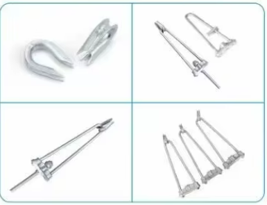 hot dip galvanized bow type stay set / stay rod for overhead power lines