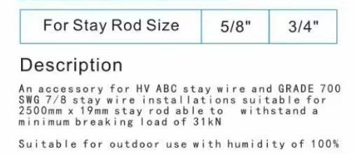 hot dip galvanized bow type stay set / stay rod for overhead power lines