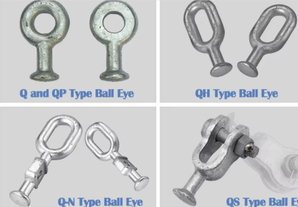 Precision Forged Q & QP Type Ball Eye for Insulator String Assembly precision forged q & qp type ball eye for insulator string assembly