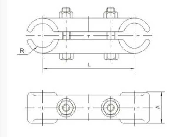 mrj type twin bundle spacer for overhead transmission lines