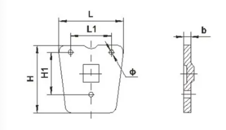 Anti-Wind Deflection Counterweight | Gray Cast Iron Plate for Insulator Strings anti wind deflection counterweight | gray cast iron plate for insulator strings