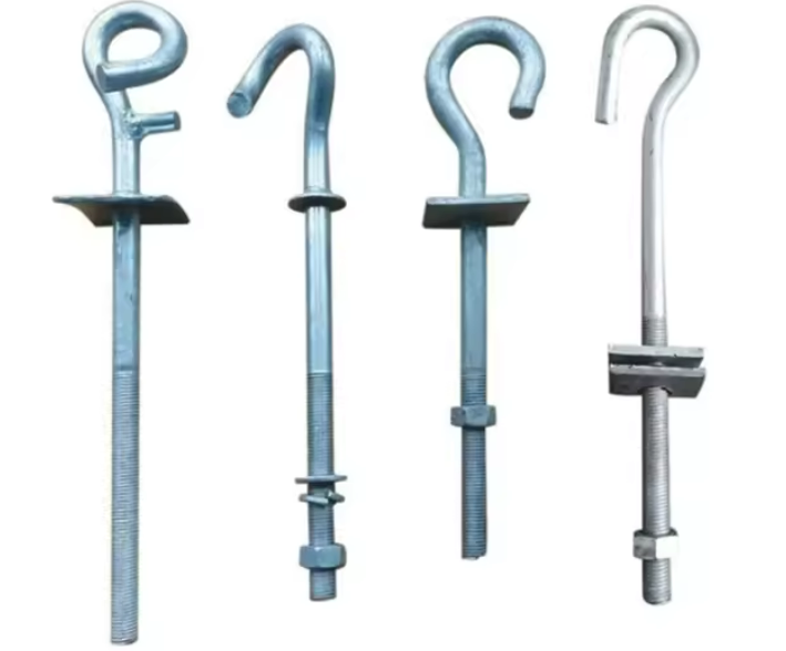 Hot Dip Galvanized Pigtail Bolt for Overhead Power Line Hardware hot dip galvanized pigtail bolt for overhead power line hardware