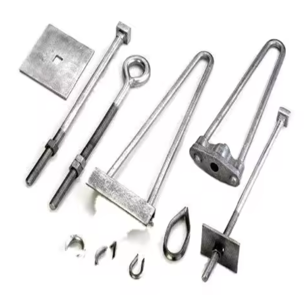 hot dip galvanized bow type stay set / stay rod for overhead power lines